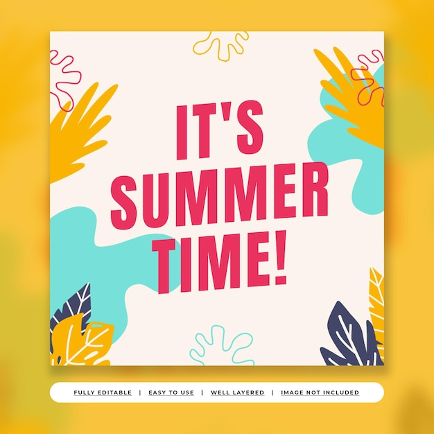 Publicación de instagram white playful bright summer