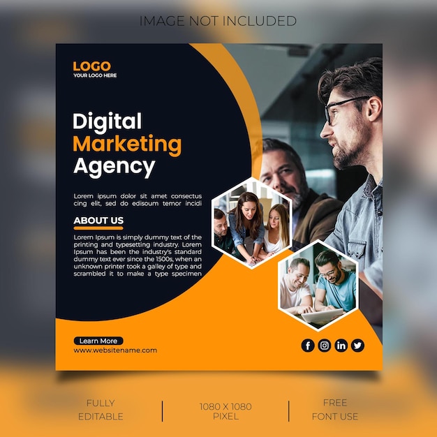 PSD publicación de marketing digital