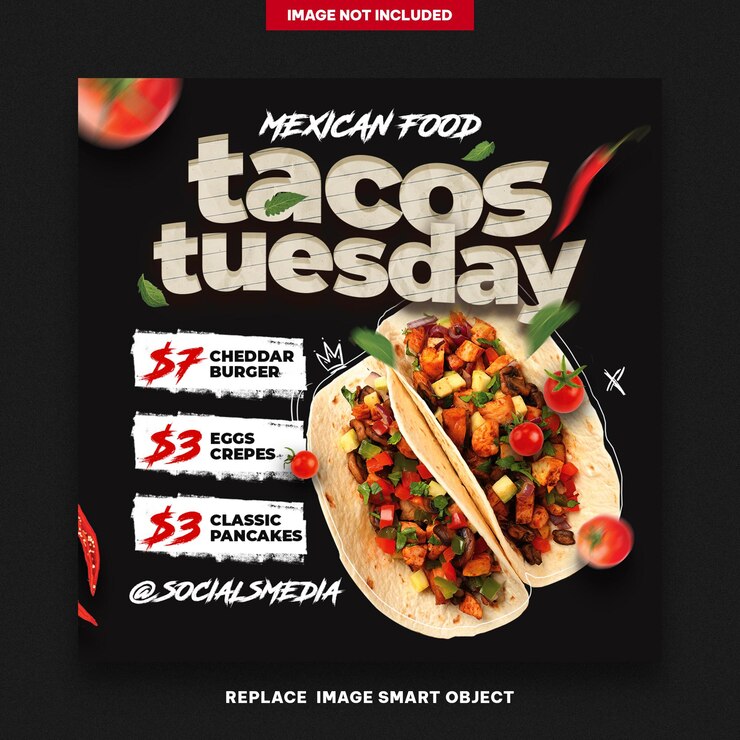 PSD publicación de pancartas de martes de tacos