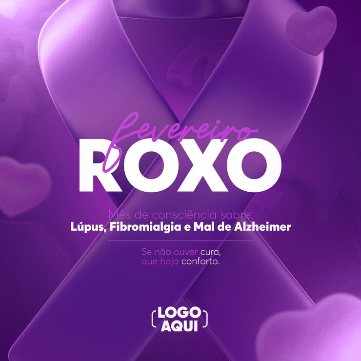 PSD publicación de psd en las redes sociales para el día mundial contra el cáncer en render 3d para la campaña contra el cáncer en brasil