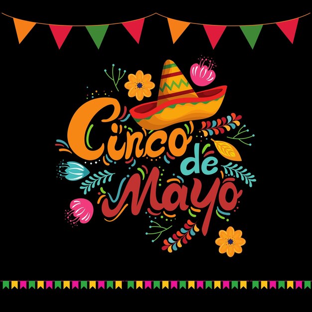 PSD una publicación en las redes sociales de cinco de mayo