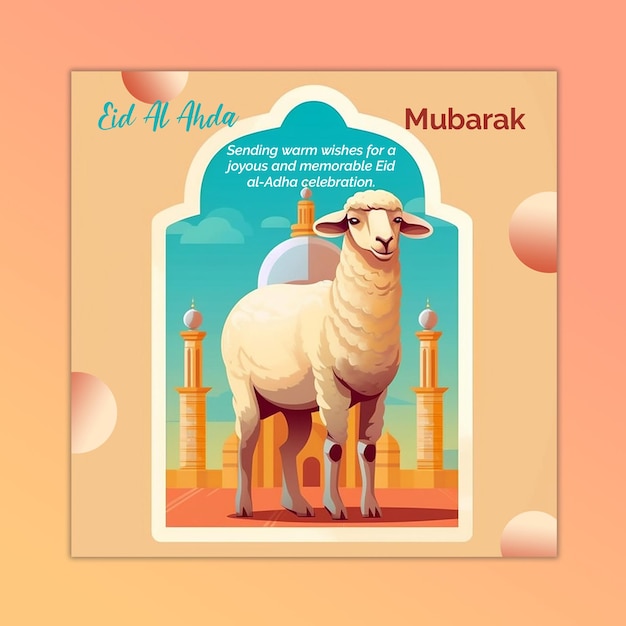 Publicación en redes sociales de Eid Al Adha