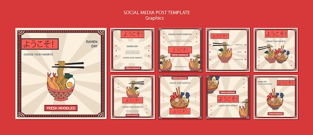 Publicación en redes sociales de gráficos de alimentos