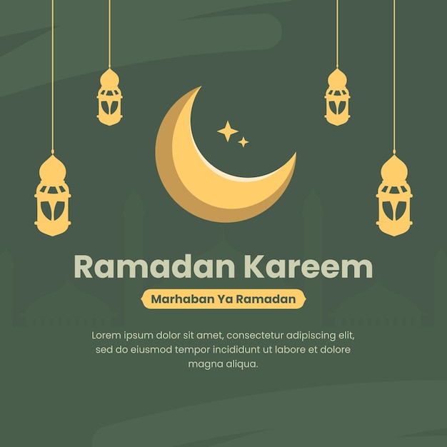 Publicación en las redes sociales de Ramadan Kareem