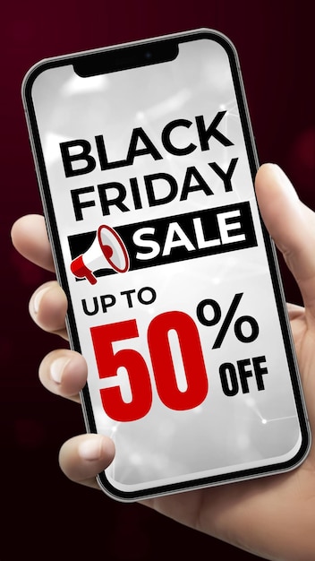 Publicación de redes sociales de venta de viernes negro