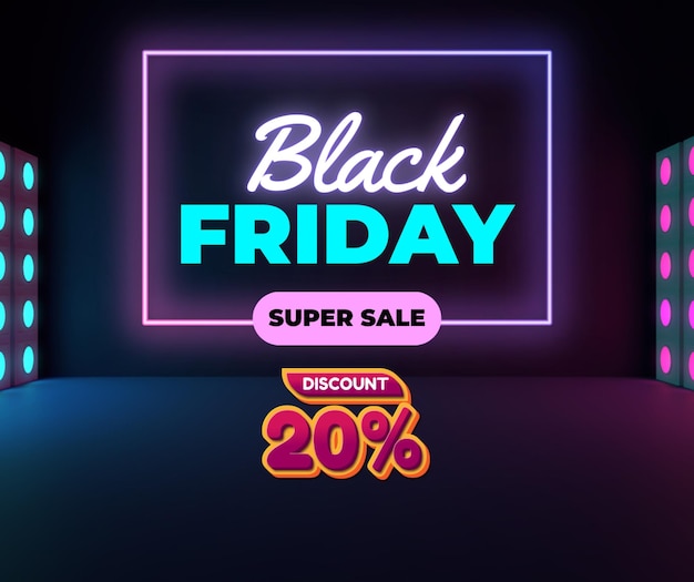 Publicación de redes sociales de venta de viernes negro