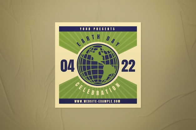 Publicación retro de Instagram del Día de la Tierra