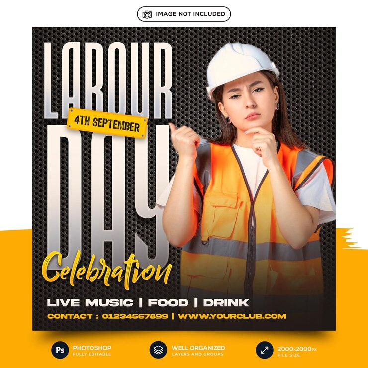 Publicaciones de instagram de celebración del día del trabajo