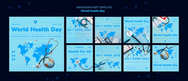 Publicaciones de instagram del día mundial de la salud