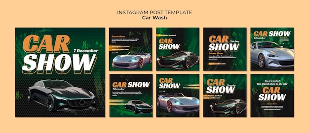 Publicaciones de instagram de exhibición de autos