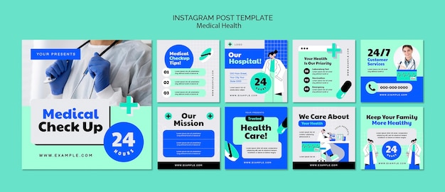 Publicaciones de instagram de salud médica