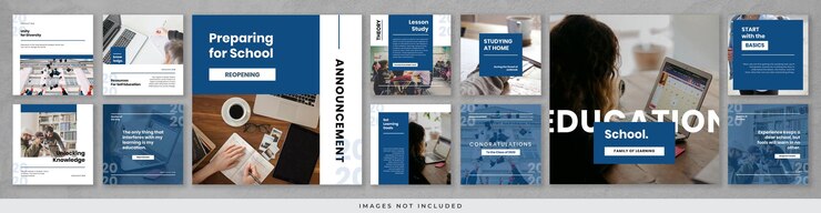 PSD publication instagram de l'école élégante