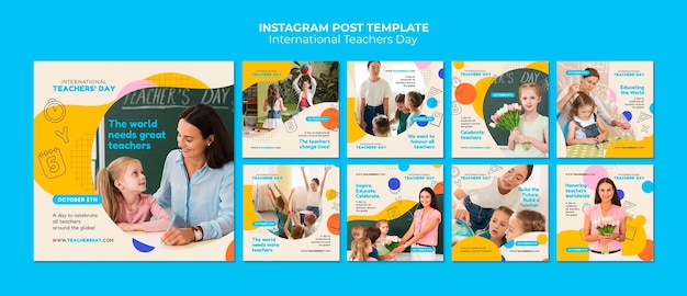 Publication instagram de la journée internationale des enseignants