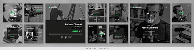 PSD publication instagram de podcast créatif