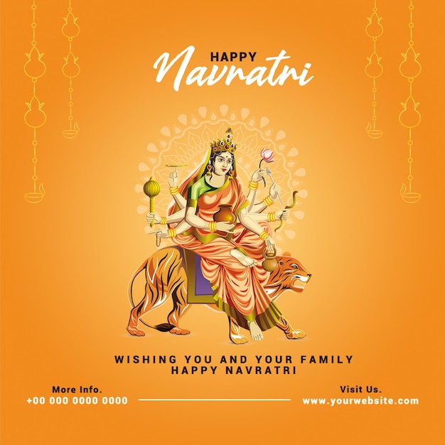 Publication De Navratri Sur Les Réseaux Sociaux