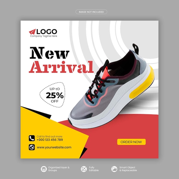 Publication Sur Les Réseaux Sociaux Ou Bannière Carrée Ou Publication Instagram Et Modèle De Bannière Web PSD Premium