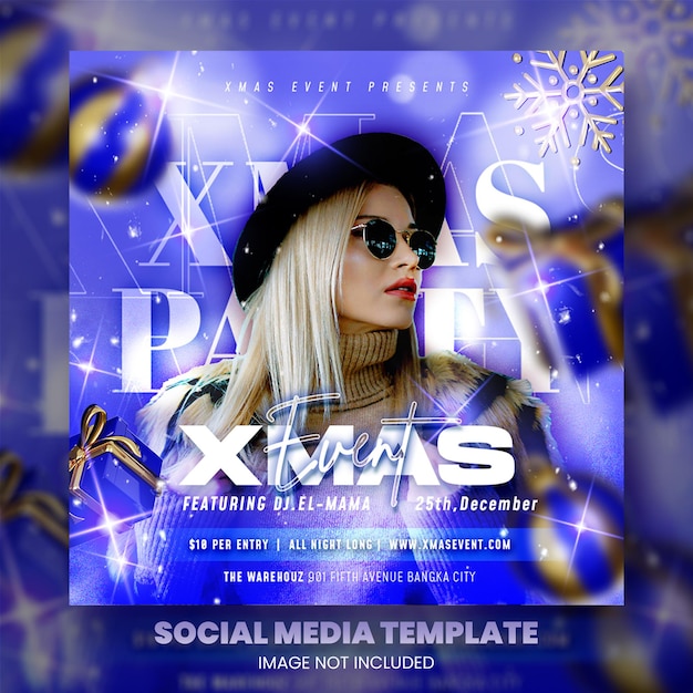 Publication Sur Les Réseaux Sociaux Du Dépliant De Noël Du Club Dj Party