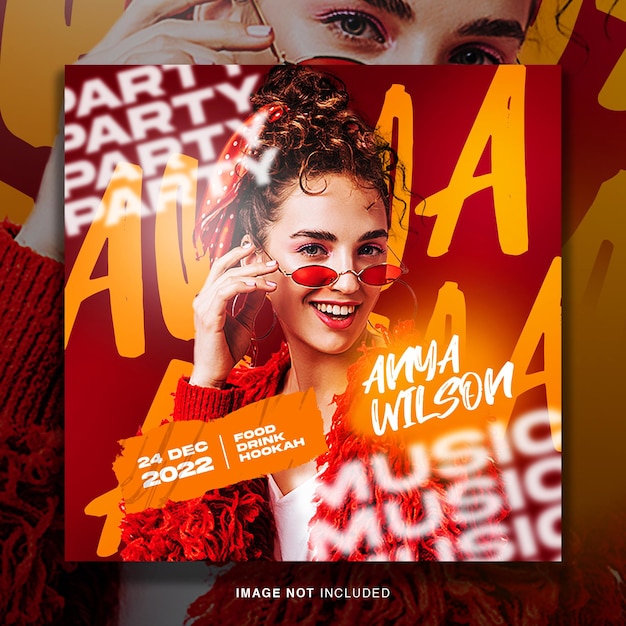 Publication Sur Les Réseaux Sociaux Du Flyer Du Club Dj Party