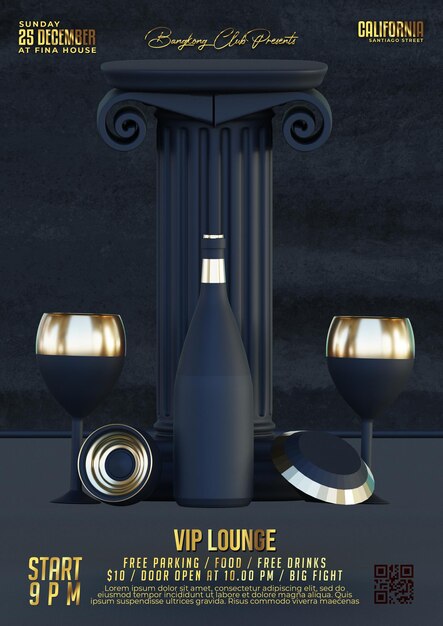 publication sur les réseaux sociaux du flyer du club dj party