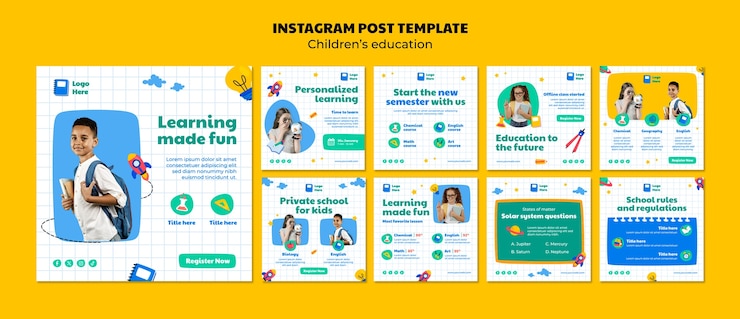 PSD des publications sur instagram sur l'éducation des enfants