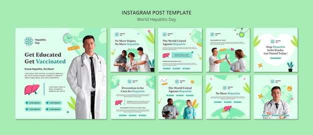 Publications instagram de la journée mondiale contre l'hépatite