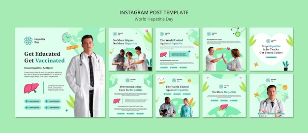 PSD publications instagram de la journée mondiale contre l'hépatite