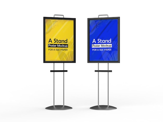 Publicidade Uma maquete de estande para Porster