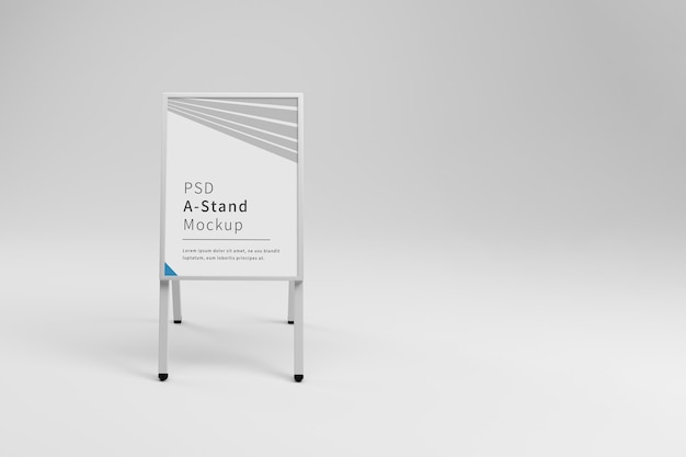 Publicité Blanche Une Maquette De Stand