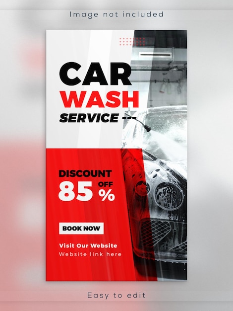 Publicité de modèle de publication d'histoire instagram de vente de voiture de location moderne