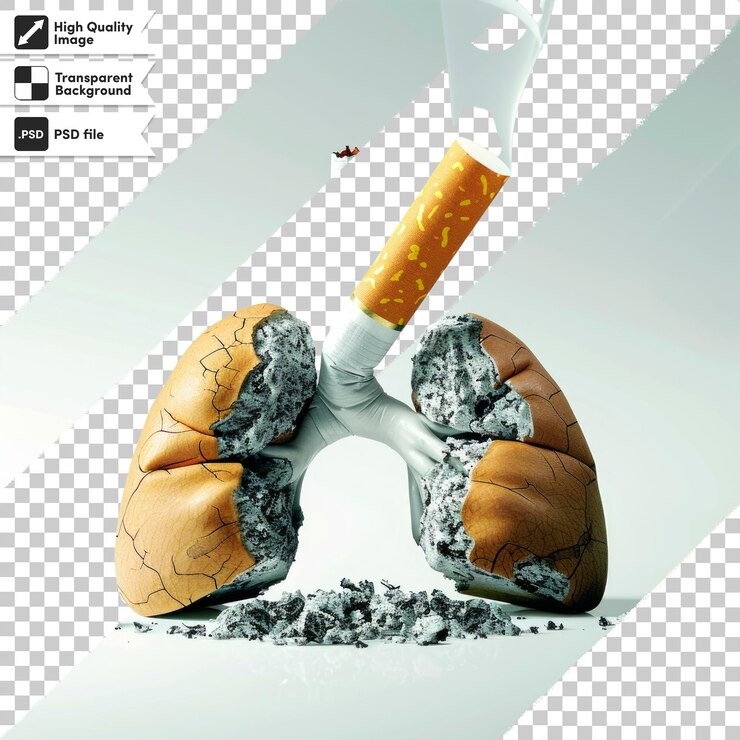 PSD une publicité pour une cigarette qui a le mot fumée dessus