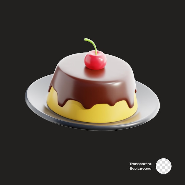 Puddingkuchen 3D-Symbol