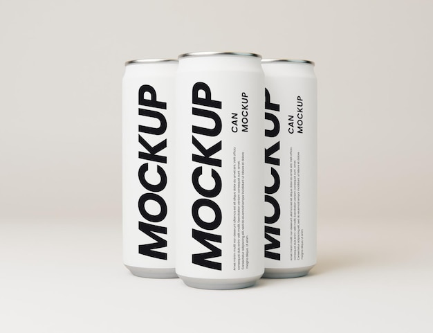 Puede bebidas energéticas Mockup