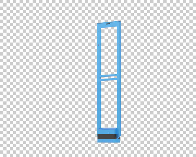 La puerta del sensor aislada en un fondo transparente Ilustración de renderización 3D