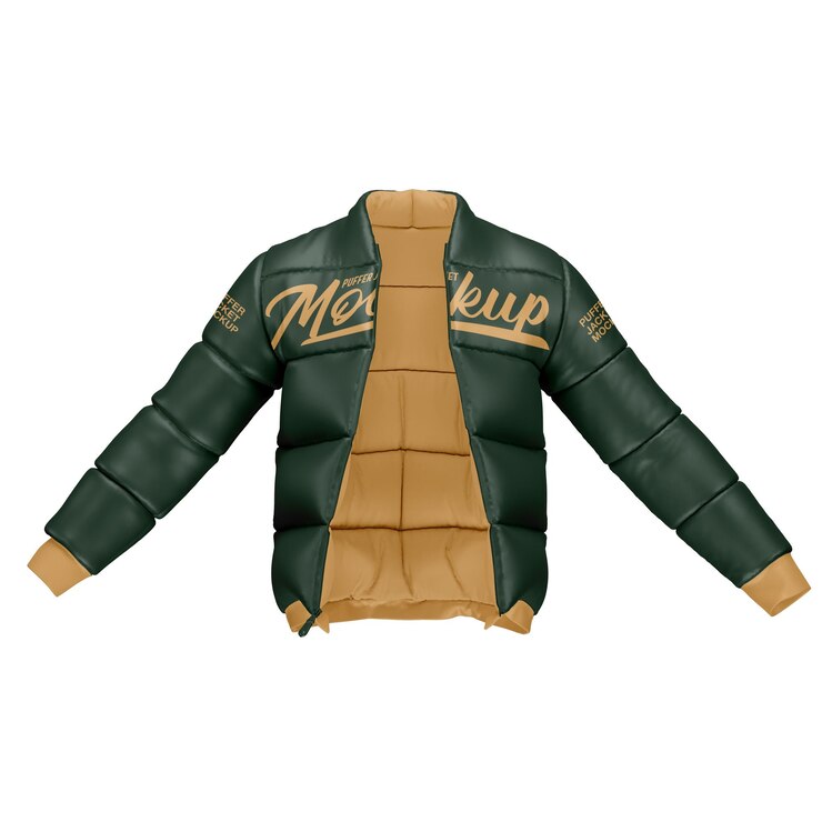 PSD puffer jacket mockup