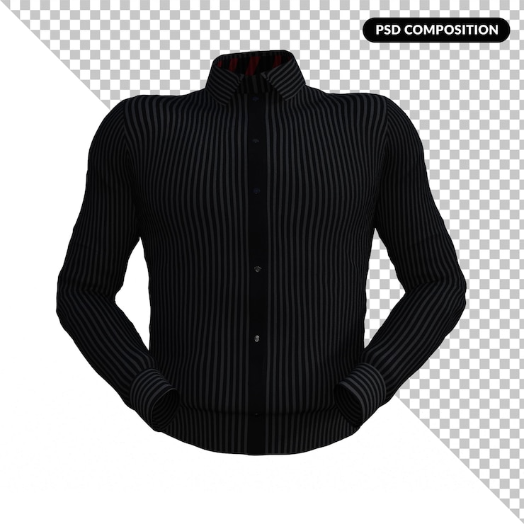 PSD pullover turtleneck maglione isolato 3d