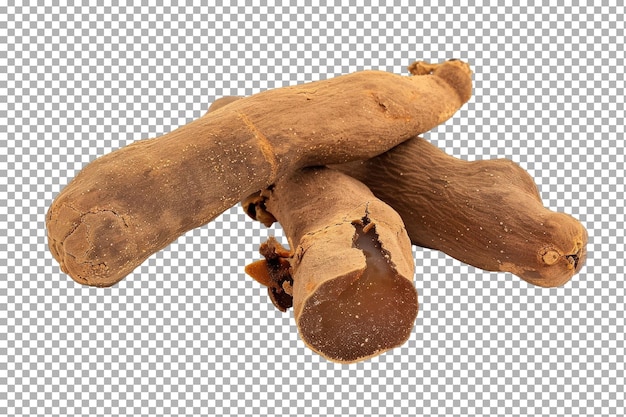 Pulpa di tamarindo per salse isolata su uno sfondo trasparente
