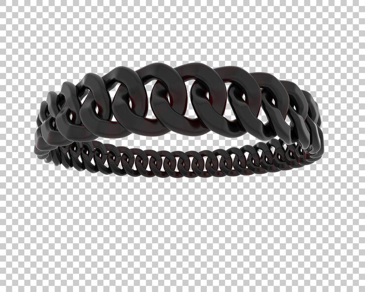 PSD pulsera de oro aislada en la ilustración de renderizado 3d de fondo