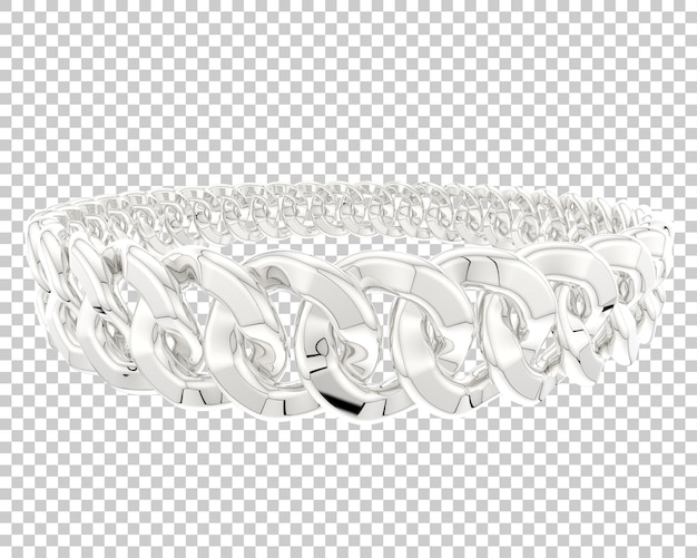 Pulseras de oro aisladas en el fondo Ilustración de renderización 3D