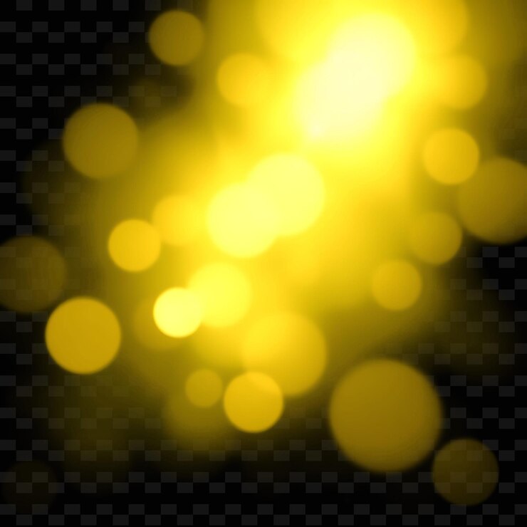 PSD les pulses de lueur des lucioles combinent doucement le jaune doux et le vert pâle la texture de la lumière étincelante pngg