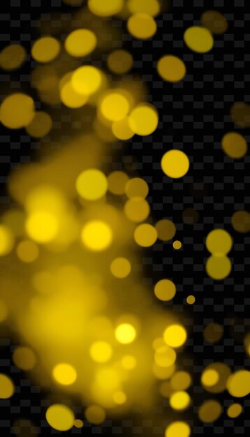 Los pulsos de brillo de las luciérnagas combinan suavemente el amarillo suave y el verde pálido la textura de luz chisporroteante PNGG