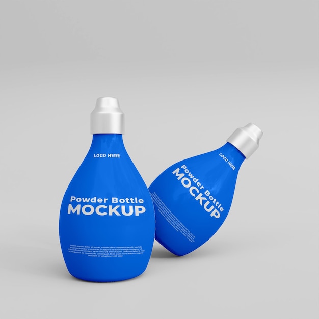 PSD pulverflasche 3d-modell