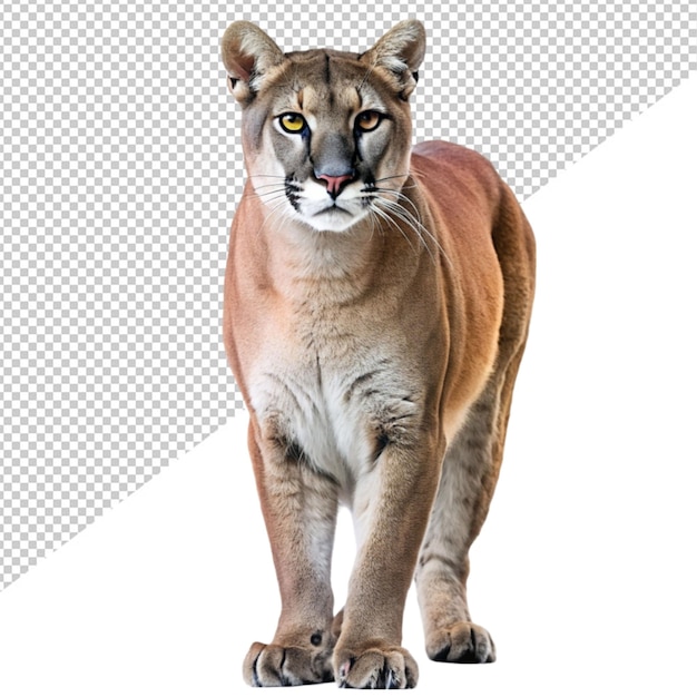 PSD puma en un fondo transparente