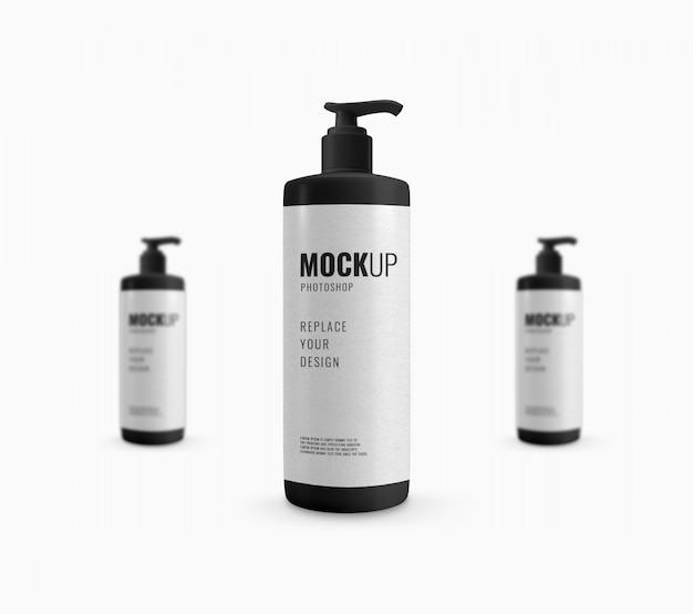 Pump schwarz Flasche Modell