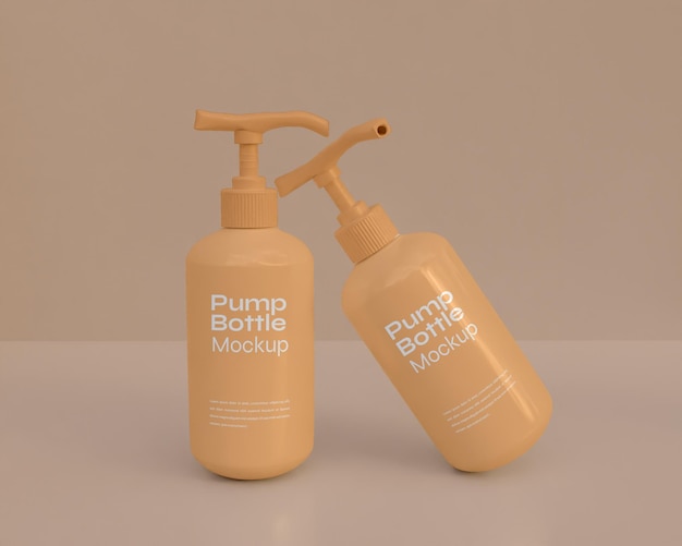 PSD pumpenflasche mockup