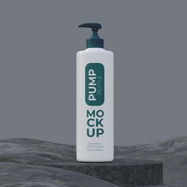 PSD pumpflaschen-mockup für shampoo