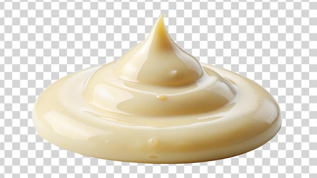 PSD un puñado de mayonesa aislado en un fondo transparente