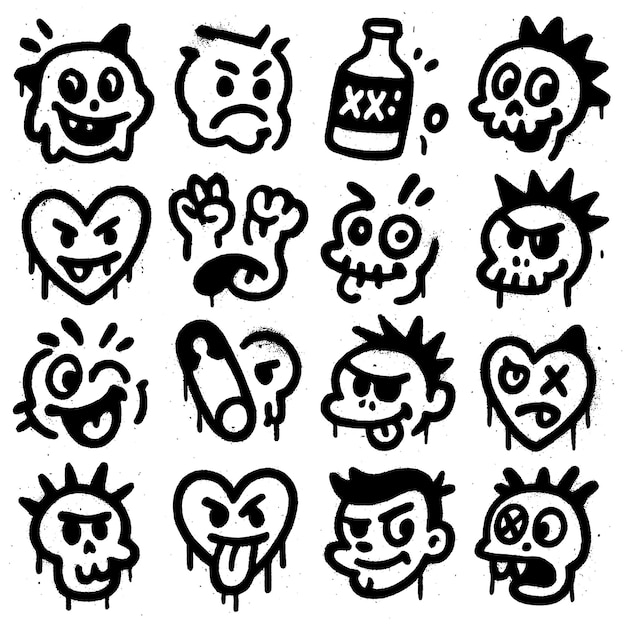 Punk Rock Icons and Symbols