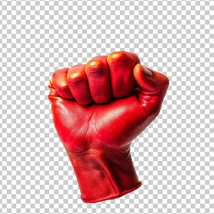 PSD puño fuerte gesto de la mano poder de la niña feminismo concepto png