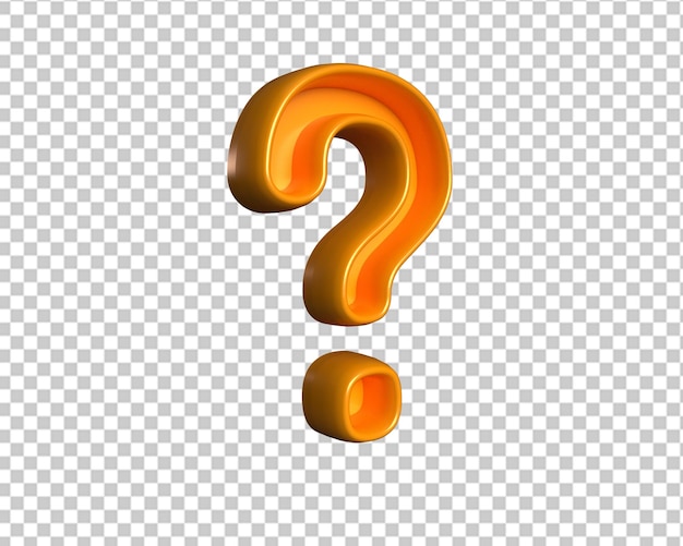 Punto interrogativo 3d chiedi icona