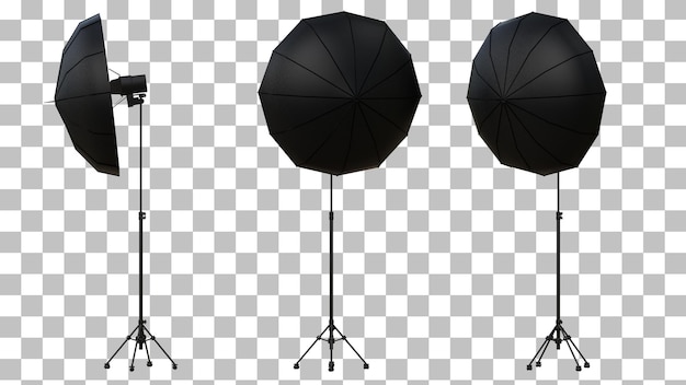 punto softbox dell'ombrello